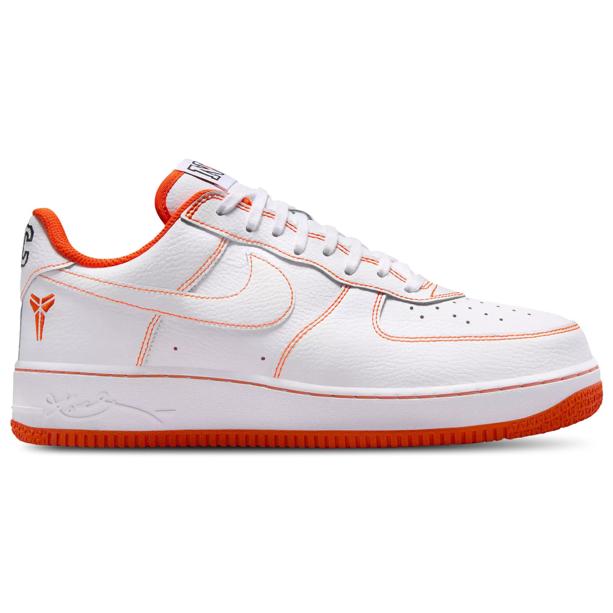 Nike Kobe Air Force 1 Protro Low White Orange IQ3921-100